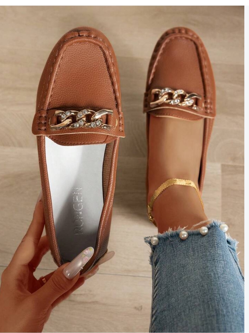 Tan yellow anne Klein Women's Loafers
